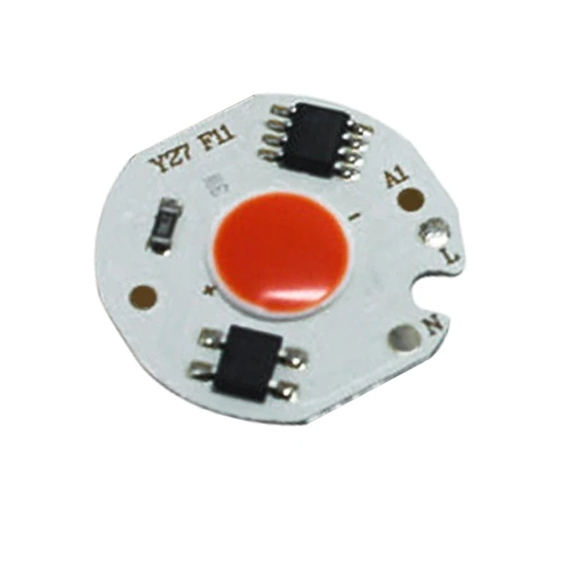 source lumineuse led 10w 12w blanc froid jaune vert rouge moderne technologique circulaire connecteurs