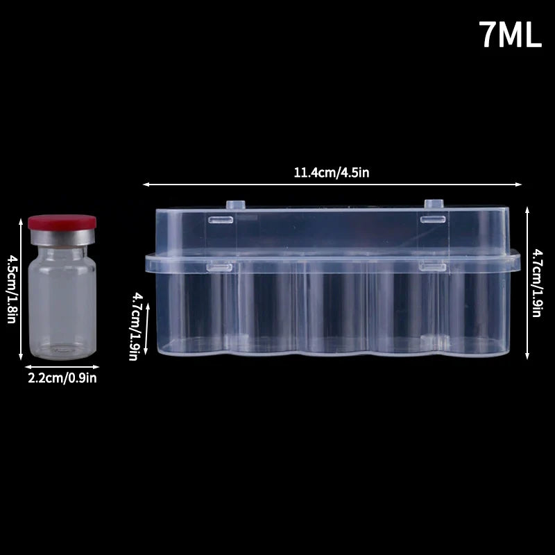 boîte rangement transparente réutilisable tubes tests 3ml pratique modernescrição