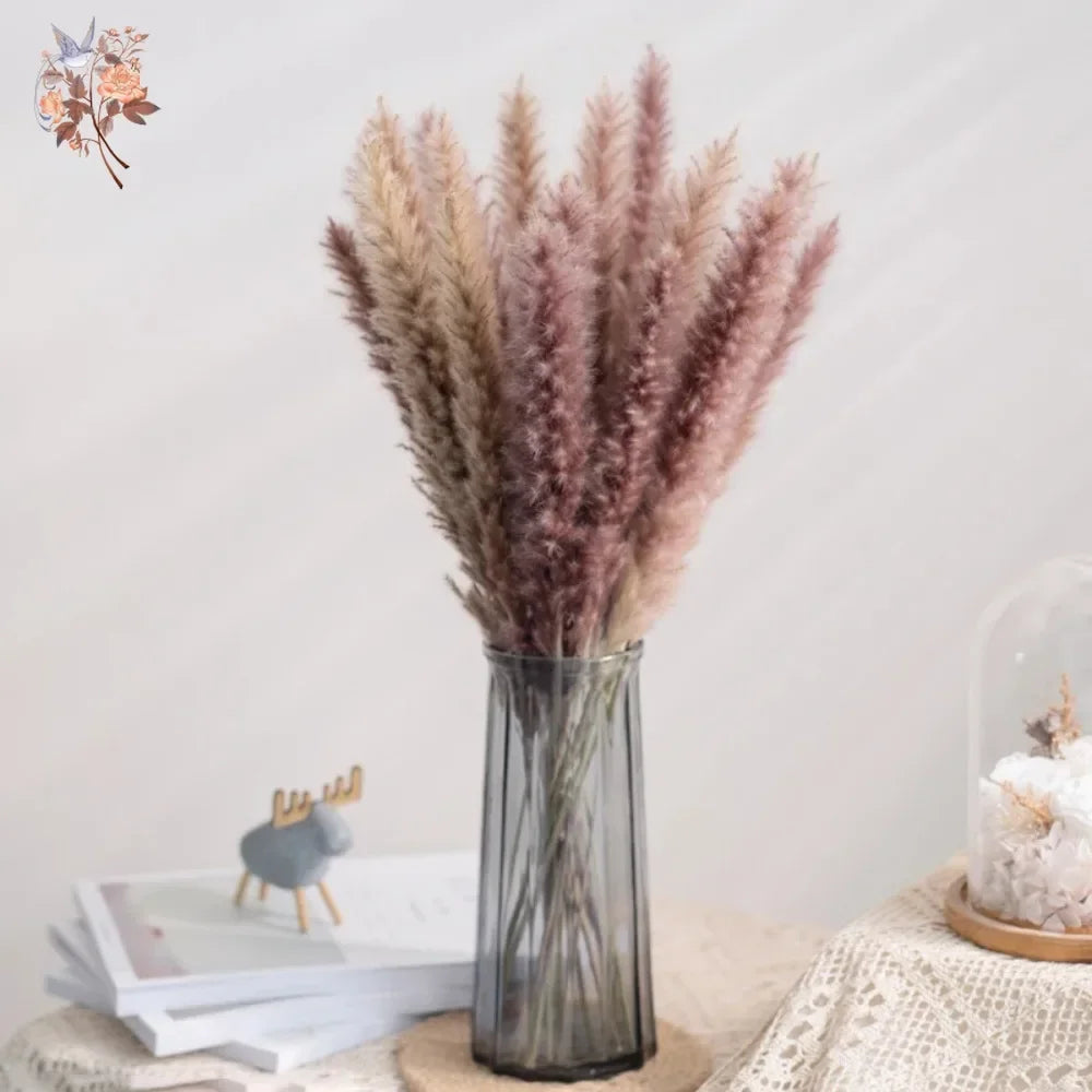fleurs séchées naturelles rose pâle décoration maison anniversaire mariage rustic