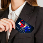 autocollants protection carte credit debit dessin anime noir rouge jaune bleu opaques waterprooche réutilisables