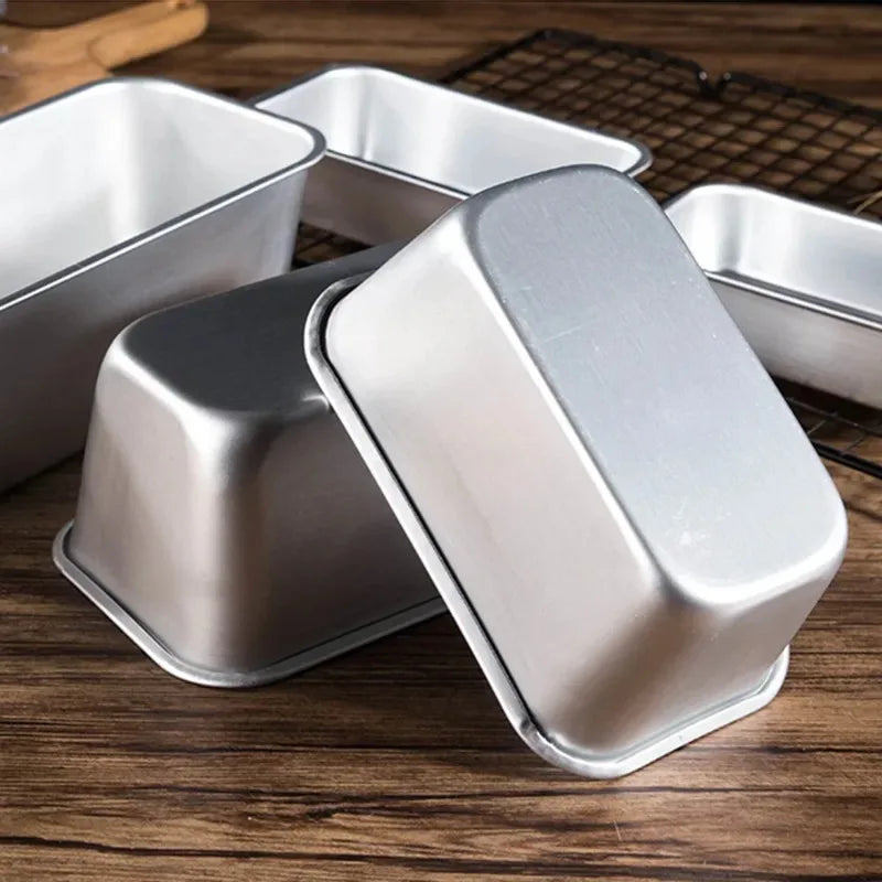 moules pain aluminium argenté modernes antiadhésifs diverses tailles cuisine pâtisserie boulangerie gadgets