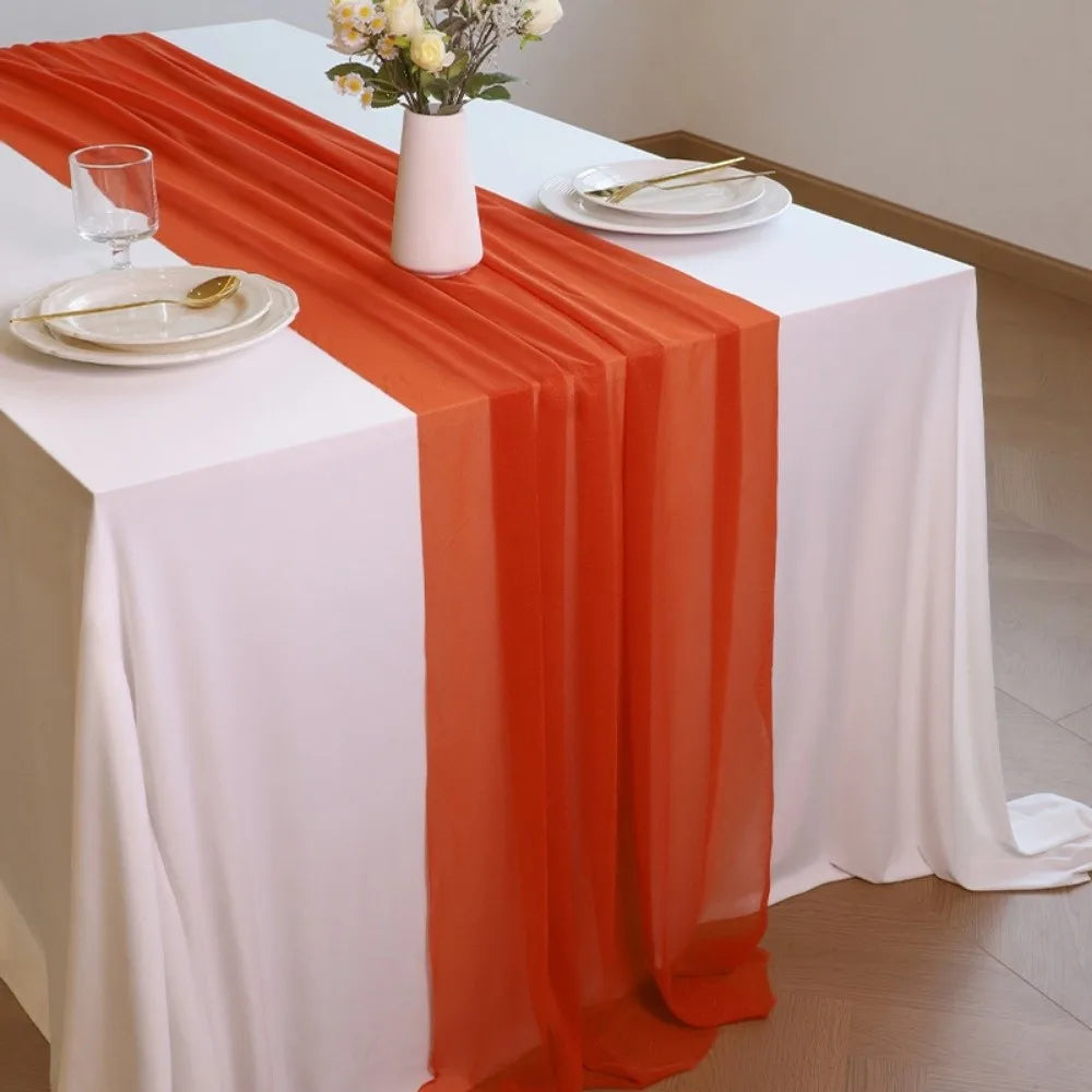 nappe opaque chemin table semi transparent blanc vert différents événementiels mariage receptions