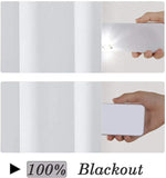 rideaux blancs opaques modernes polyester anneaux métalliques maison chambre coucher