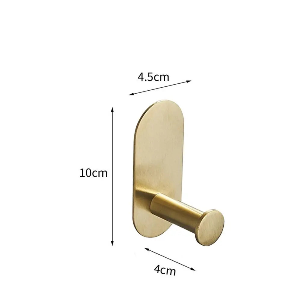 porte serviettes salle bain adhésif doré moderne sans perçage organisateur toilette accessoire fixe chambre