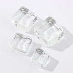 supports présentation boule cristal transparent facets moderne décoration maison ornement