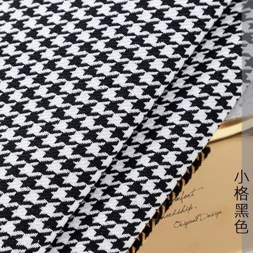 tissu houndstooth coton lin résistant 146cm largeur classique multi couleurs bricolage nappe canapé