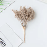 bouquet séché naturel feuilles vertes gris argenté décoration intérieure extérieure festive rustic