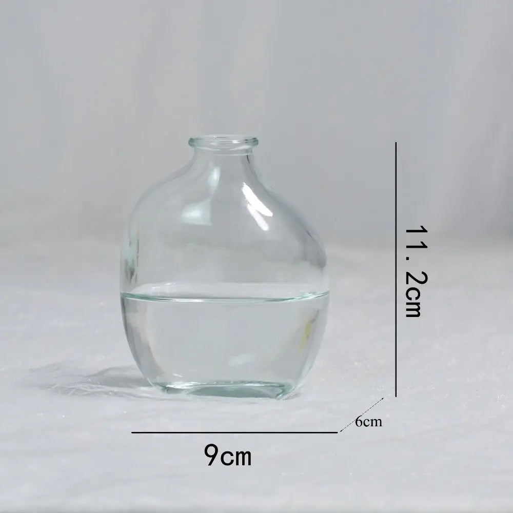 vases transparent modernes marron orange décoration maison simple minimaliste
