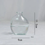 vases transparent modernes marron orange décoration maison simple minimaliste