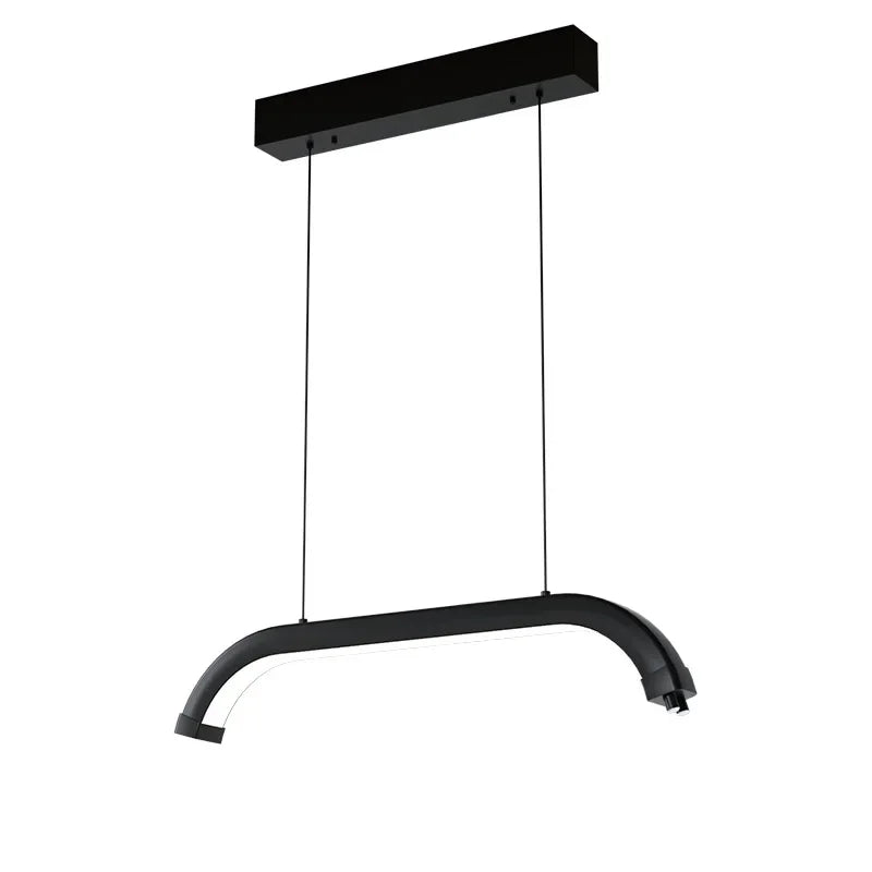 lampe salon led réglable noir blanc rose moderne minimaliste suspension chambre