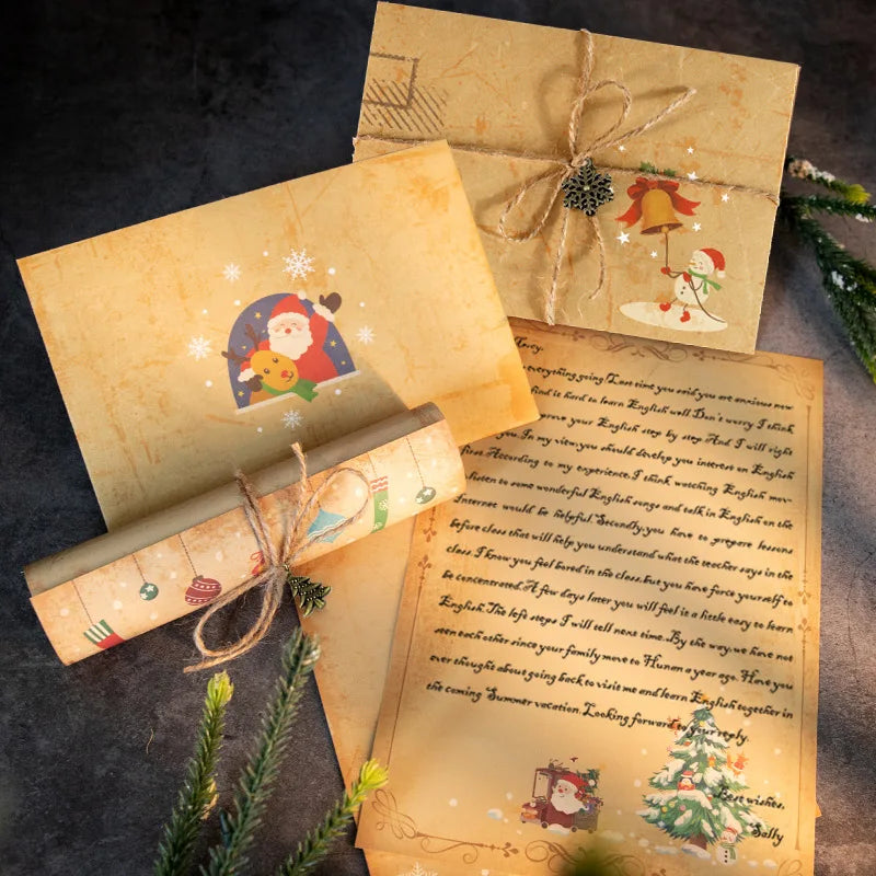 Enveloppe de Noël avec motif bonhomme de neige