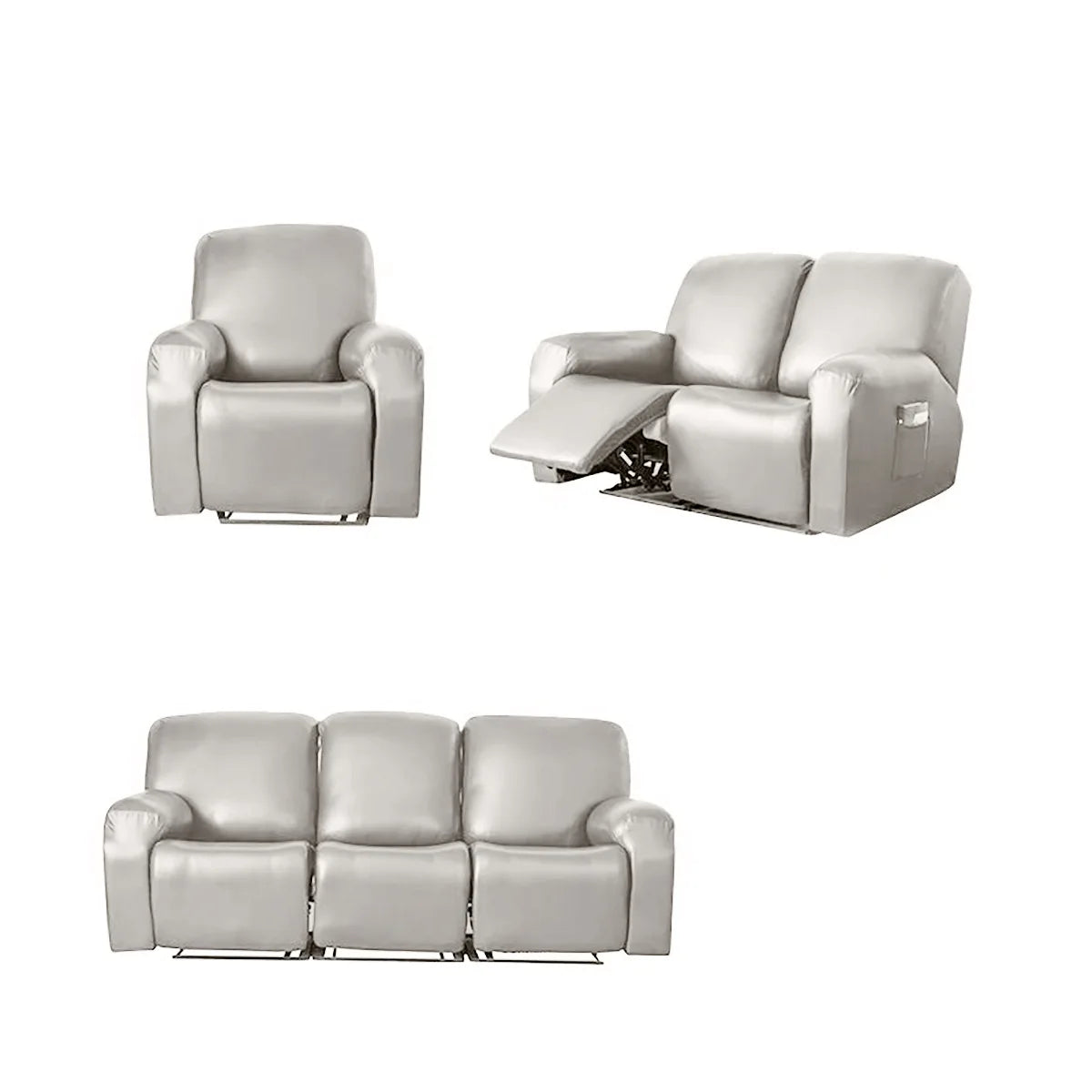 canapé relax housse simili cuir noir marron gris moderne lavable machine simple printemps été