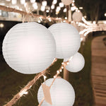 boules papier blanc rayures horizontales modernes mariage anniversaire halloween 20pcs clips