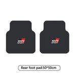 tapis sol voiture sport noir rouge logo gr sport ensemble pièces avantarrière