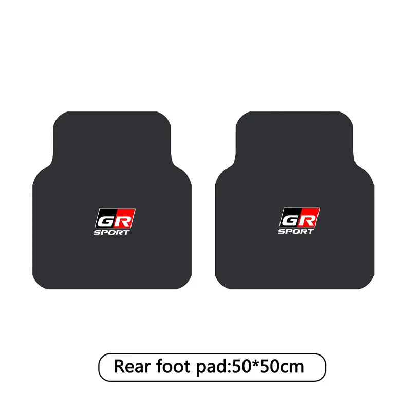 tapis sol voiture sport noir rouge logo gr sport ensemble pièces avantarrière