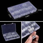 boîte rangement plastique transparente séparateurs bijoux accessoires matériel pêche