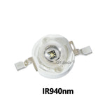diodes infrarouges 730nm 850nm 940nm 1050nm 3w blanc rouge moderne technologie clips métalliques