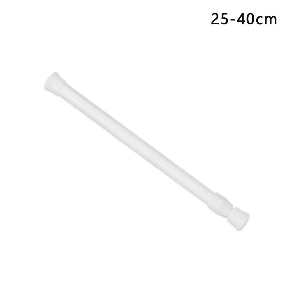 tige extensible blanche moderne adhésive 18 110cm support douche capacité 1.5kg rond lisse plastique