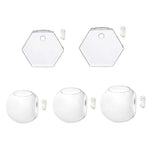 vases suspendus verre transparent modernes clips adhésifs rond hexagonal