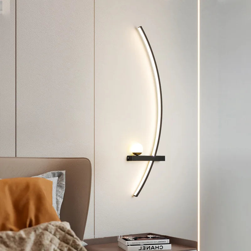 lampes murales modernes étagère translucides noires blanches minimaliste