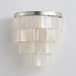 lustre pendentif coquillage vintage blanc doré salon chambre restaurant