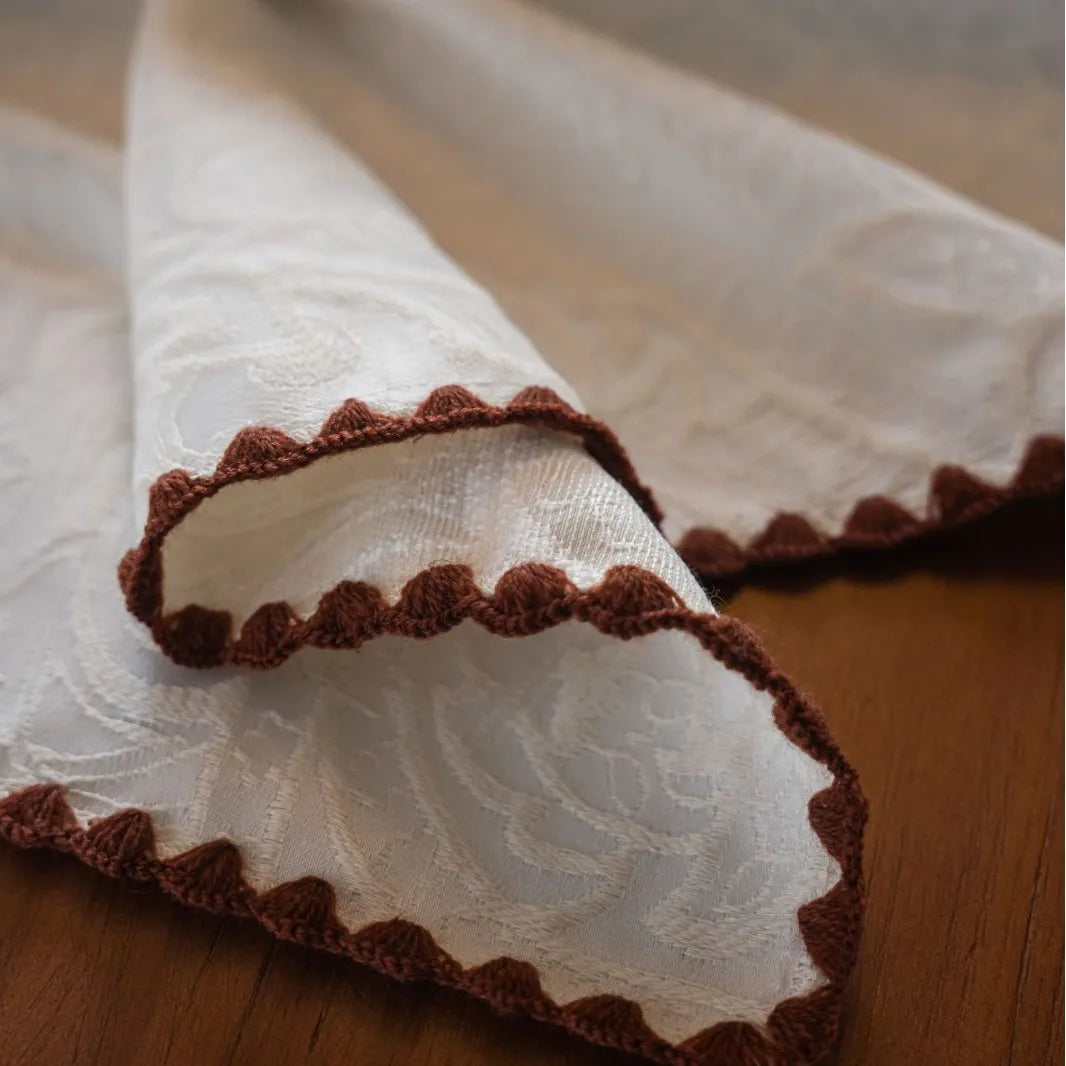 tablecloth beige floral rectangle réutilisable polyester coton opacité printemps été noël mariage classic adaptable