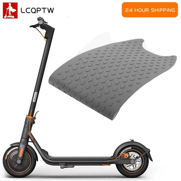 protège pédale adhésif scooter électrique silicone texturée gris foncé anti dérapant utilitaire scooter segway