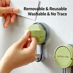crochet succion murale ventouse moderne blanc vert jaune sans perçage clés peignoirs salle bain