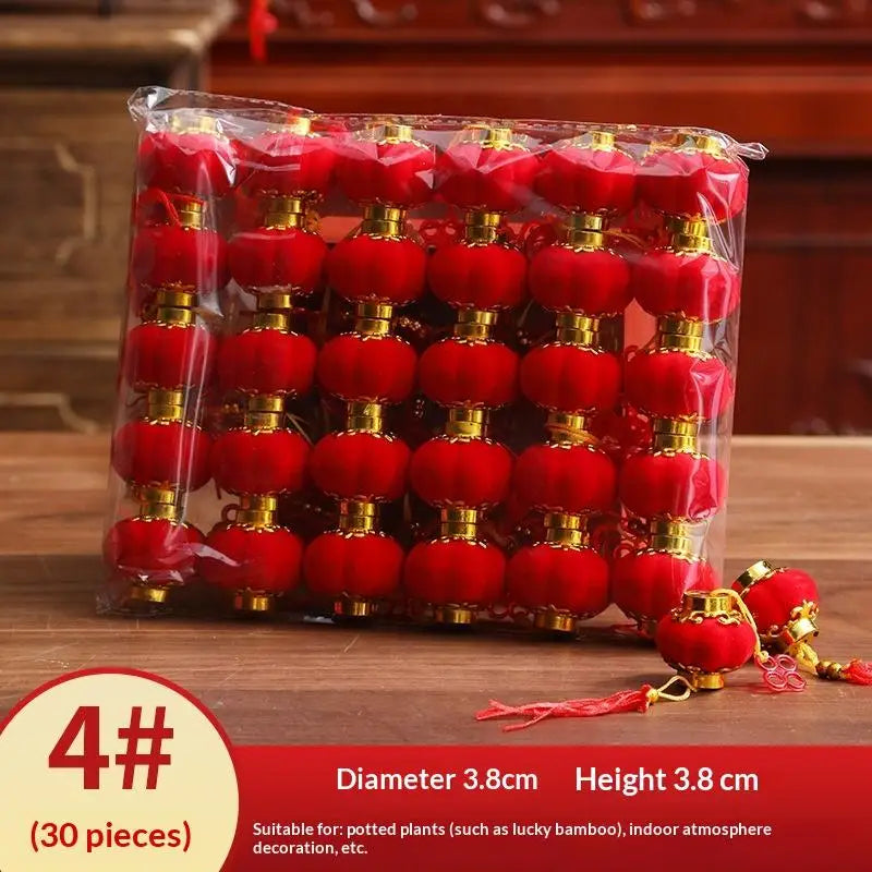 lanternes suspendues traditionnelles rouges bois rubans décoratifs nouvelle année chinoise mariage