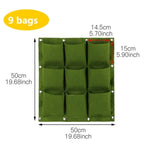 porte plantes mural suspendu poches plantes texture tissée moderne vert noir