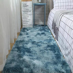 tapis doux gris clair peluche motifs floraux moderne confortable polyester lavage mécanique solide