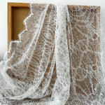 dentelle réseau blanc translucide classique tissu mariage voiles ceinture bijoux costumes echangement ecologique