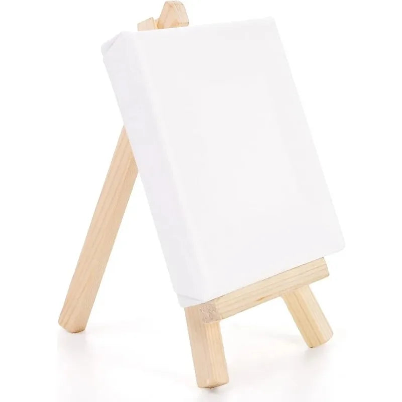 toiles peinture chevalets bois blanc miniatures artistiques set set 12 decoration mariage