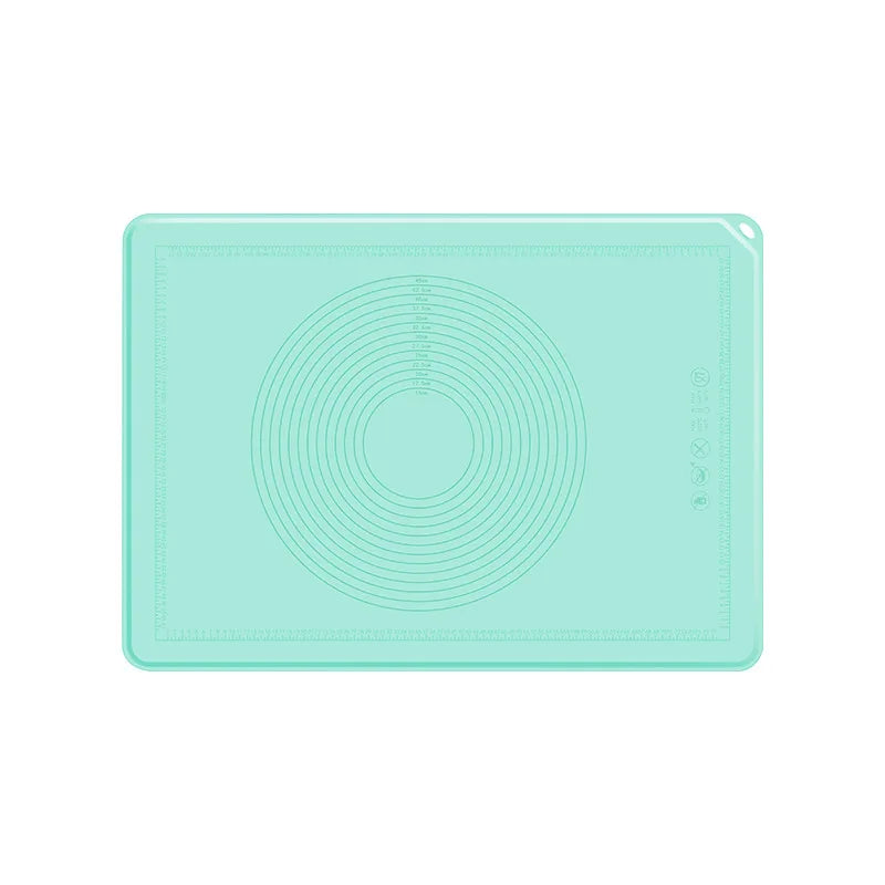 tapis silicone pâtisserie antadhésif vert menthe cercles concentriques surface lisse moderne utilitaire