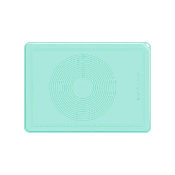 tapis silicone pâtisserie antadhésif vert menthe cercles concentriques surface lisse moderne utilitaire