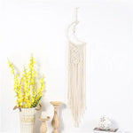 décor boho dreamcatcher blanc macramé franges chambre enfant tapisserie murale polyesterSuspensiondirecte