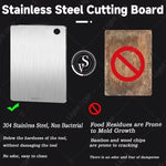 planche découper acier inoxydable double face facile nettoyer moderne portable qualité alimentaire