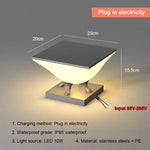 lumière solaire moderne pieds métalliques blanc gris contemporain minimaliste led