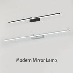 miroir moderne appliques murales led noir blanc éclairage salle bain minimaliste