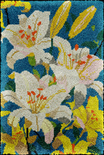 kit crochet laine tapis fleurs coussin coeur kit couture diy création maison moderne