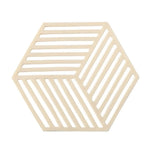 tapis table silicone moderne bleu blanc rouge noir géométrique hexagon linéaire respectueux environnement