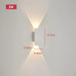 applique murale moderne extérieure led 18w aluminium hydrofuge ip65 noir 61cm