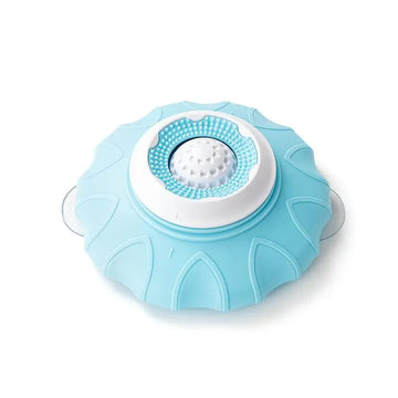 distributeur alimentation animaux interactive texturée floral chiens chats nourriture pâte tartiner bleu rose