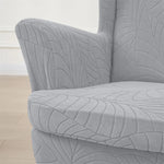 housses fauteuil gris rayures adhésives protection moderne réutilisable anti poussière fauteuil chaise mariage banquet