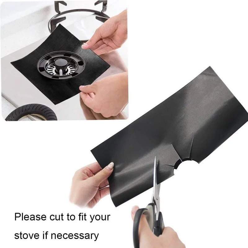 protège plaque cuisinière adhésif moderne noir respectueux environnement 27cm 27cm