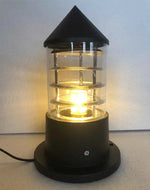 lampe table moderne transparente noir sans ampoule câble électrique ip65 aluminium