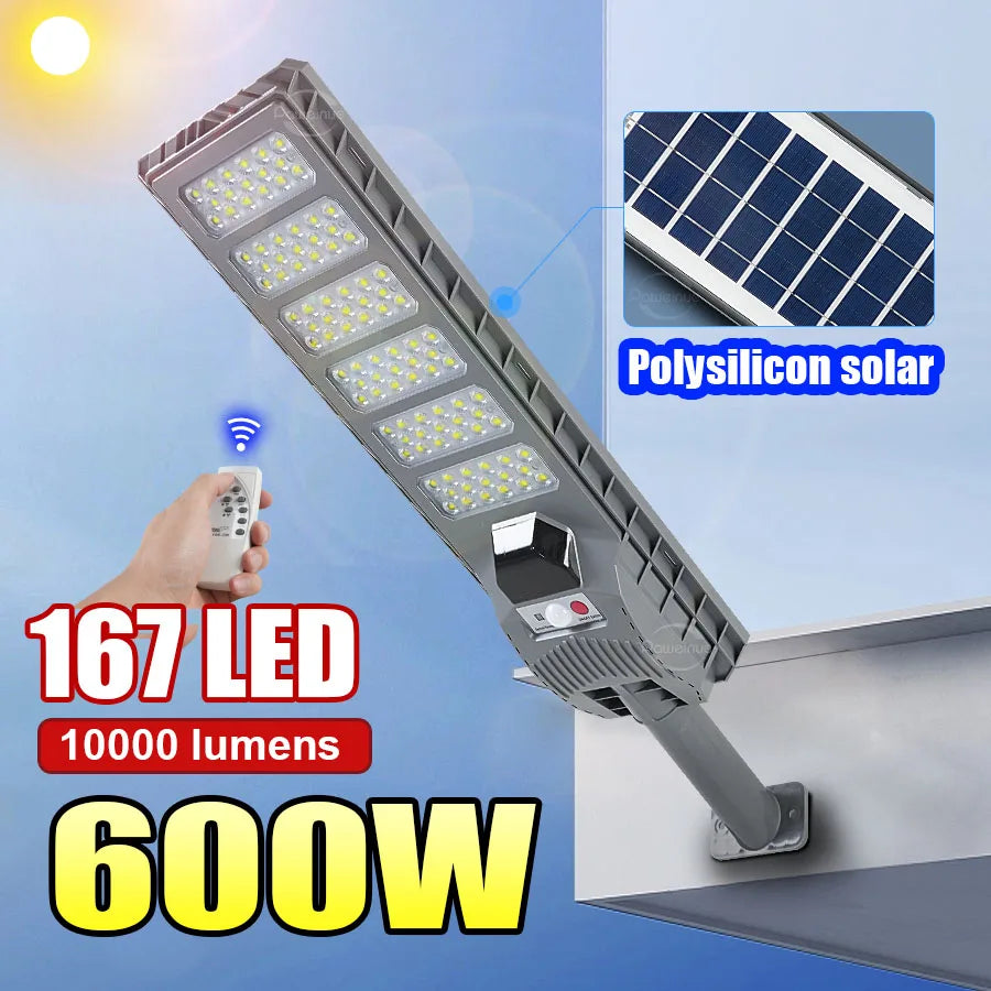 lumière solaire led gris moderne fixation murale ip66 batterie lithium 200w 300w 50w 600w