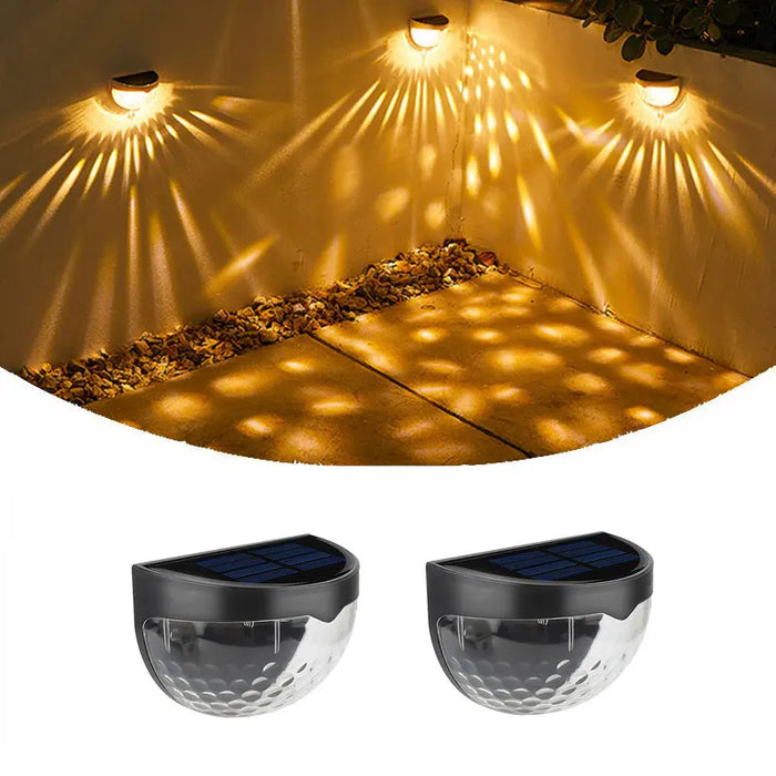 lampe solaire led extérieure moderne applique murale noire perforée adhésive étanche ip65