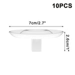 support fleurs flottant transparent moderne adhésif motifs bulles inclusion artificielle rond