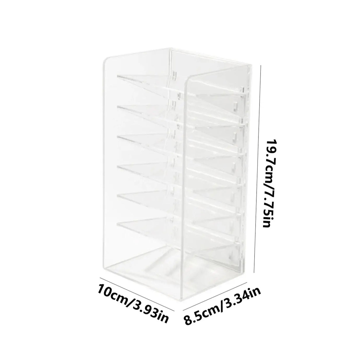 boîtes rangement transparentes modernes pinceaux maquillage produits cosmétiques minimalistes empilables clips visibilité optimale